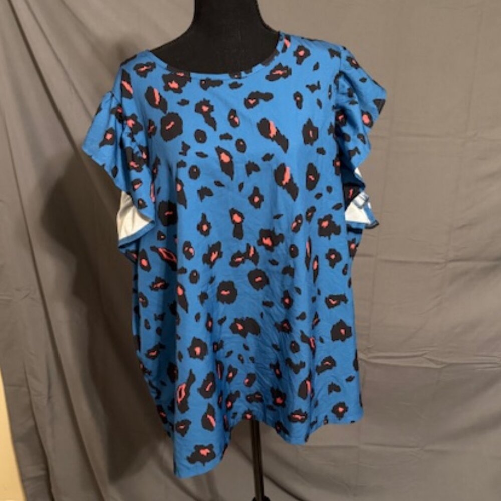 SHEIN Animal Inspired Blouse Size 5X